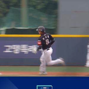 1루에서 홈까지 폭풍 질주를 보여주는 안치영🏃‍♂️(06.13. KT:고양)